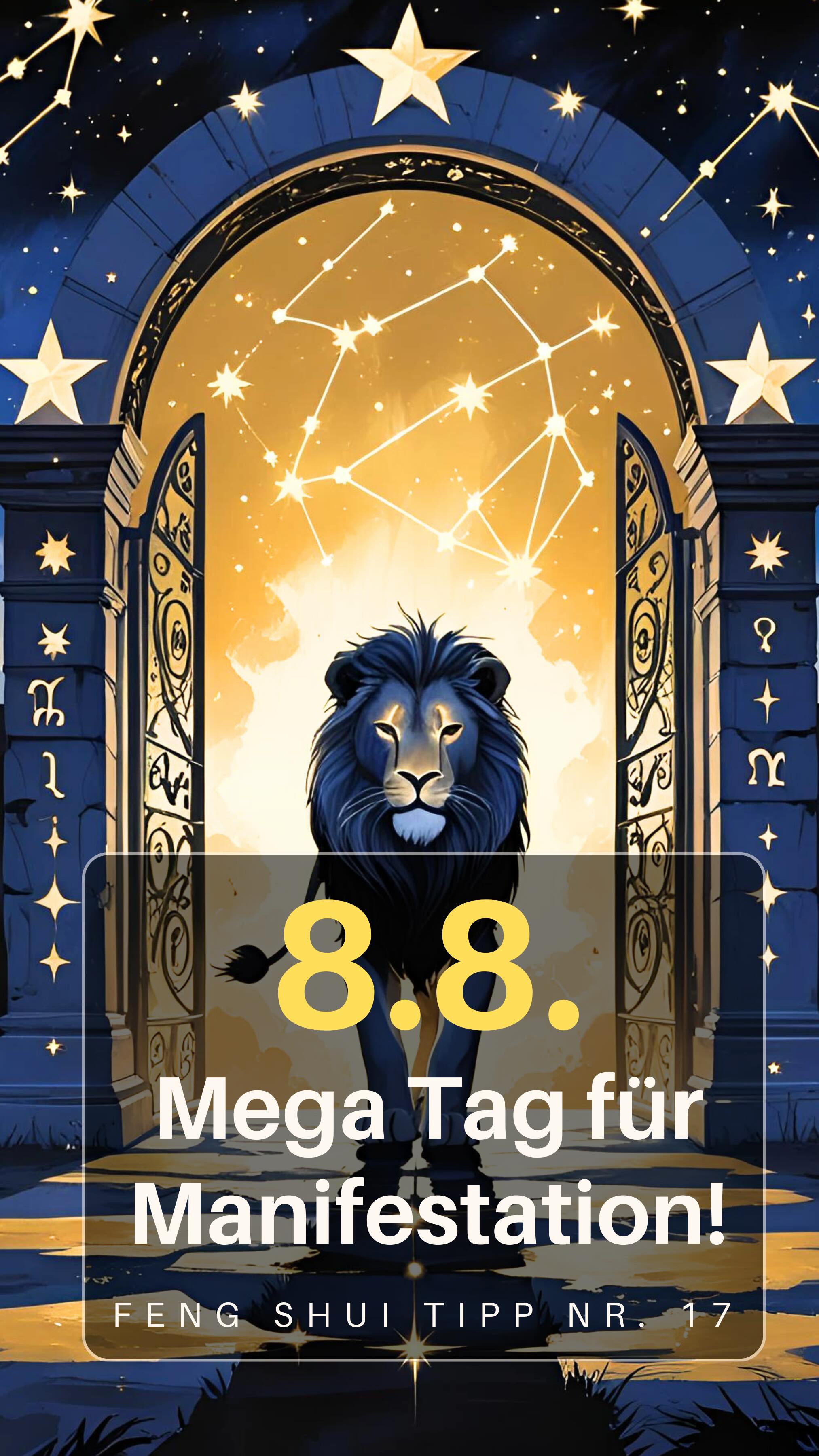 🌟 🦁 🌙 Heute, am 8. August, öffnet sich das sogenannte Lionsgate-Portal –
eine Zeit, in der die Sonne im Zeichen Löwe steht und in einer Linie mit Sirius, dem hellsten Stern am Himmel.
Sirius wird seit Jahrtausenden als „spirituelle Sonne“ gesehen – ein Symbol für Klarheit, Herzenskraft und Vision.

Diese besondere energetische Verbindung gilt als Tor für Bewusstwerdung, innere Ausrichtung und Manifestation.

💡 Aus Feng Shui-Sicht kannst du diese Energie gezielt aktivieren – und zwar ganz praktisch:

👉 Schaffe heute Ordnung im Südosten deiner Wohnung.
Er steht für Wachstum, innere Entwicklung und deinen Weg in die Fülle.
Ein klarer Raum öffnet auch in dir selbst etwas.

✍️ Schreib dir dann eine Intention auf – handschriftlich.
Etwas, das du stärken oder einladen möchtest.
💭 Zum Beispiel:
	•	„Ich öffne mich für berufliches Wachstum.“
	•	„Ich möchte innere Ruhe in mein Leben einladen.“
	•	„Ich bin bereit, erfüllt zu leben – im Einklang mit meiner Energie.“
	•	„Ich bin klar, mutig und verbunden mit meinem Herzensweg.“

🌱 Lege diesen Zettel an einen besonderen Ort im Südosten.
Zum Beispiel unter eine schöne Pflanze, einen kleinen Stein oder ein Objekt, das für Fülle steht.

🕊️ Und dann: Lass los. Vertraue.
Manifestation beginnt mit einer klaren Ausrichtung – und einem Raum, der diese Kraft unterstützt.

Das Lionsgate-Portal ist übrigens noch bis zum 12. August offen.
Wenn du heute keine Zeit hast: Du kannst dein Ritual jederzeit bis dahin machen.
Nutze diese besondere Zeit für dich.

👉 Folg uns für tägliche Feng Shui Tipps, die du leicht selbst anwenden kannst.

#lionsgate #88portal #fengshui #manifestieren #wachstum #intentionen #achtsamwohnen #energieimfluss #siriusenergie #fülleleben #südostenaktivieren #bewusstleben #fengshuitipps #manifestationstag