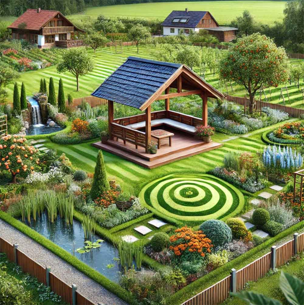 Garten auf dem Land Feng Shui